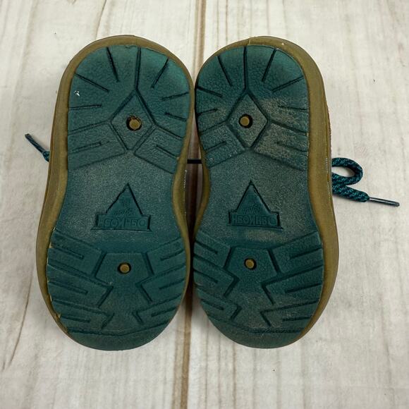 OshKosh B'Gosh Toddler Boots Brown Blue Duck Boot 5C - Picture 6 of 7